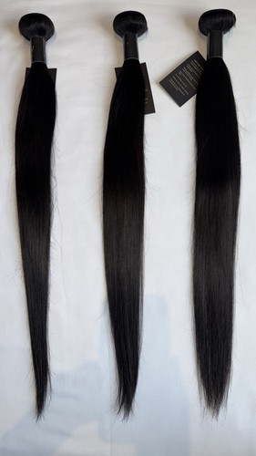 Straight natural black hair - natural,
